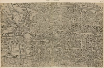 Civitas Londinium, from the original survey in the Guildhall Library, from the reign of Queen Elizabeth by Ralph Agas